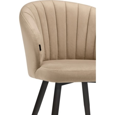 Banbu Velutto 05 Metal/velor, black/beige 54x50x76 cm.-6