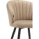 Banbu Velutto 05 Metal/velor, black/beige 54x50x76 cm.