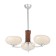 Savina chandelier 3he27 40w brown 52x52x60cm