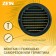 Ventilation grate Zein, D = 125 mm, round, with a grid, with a flange, ineffective, graphite