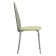 Viennese soft chair, silver metallic/olive