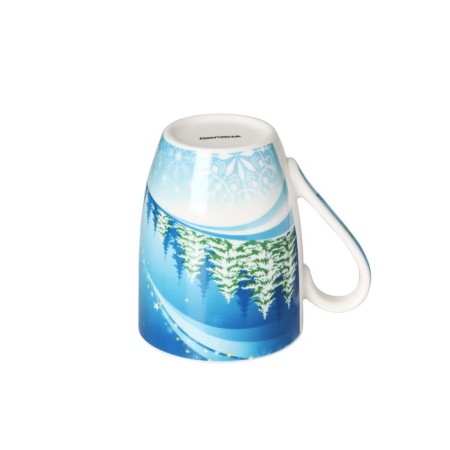 Porcelain shade mug "Snowmen. Son and father ", 350 ml-2