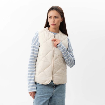Women's vest quilted mist size 44, milk-2