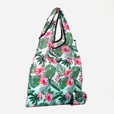 Household bag without fastening, blue/green color