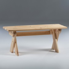 Wooden Folding Star of the Dobroparov pine 100x33x44.5 cm, for a bath, load up to 100 kg