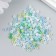 Glass beads 6/0 "green-blue melange" 10 g