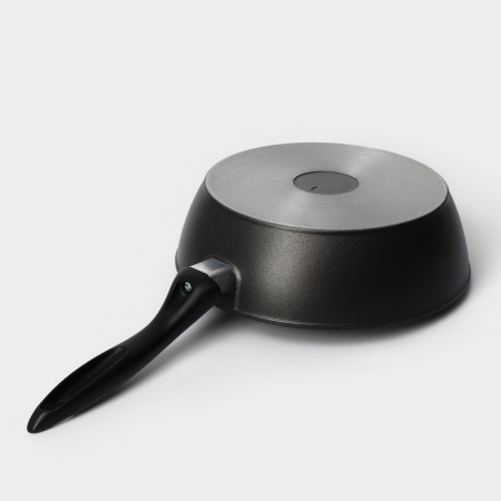 Hope pan, d = 24 cm, h = 7.4 cm, plastic handle, anti -stick coating, black color-5