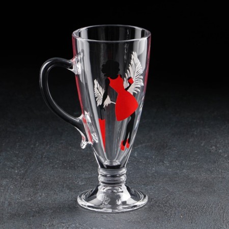 Glass Miss "Miss", for tea/coffee, 250 ml, mix-6
