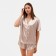 Pajamas (shirt, shorts) Women's Minaku: Light Touch Beige Color, Rr. 48