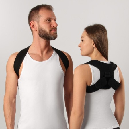 Massner-fixer for posture with metal inserts, s-m size, black color-4