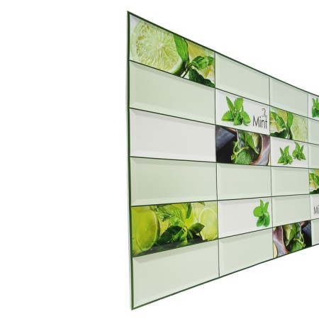 PVC panel mint tile 957x482 mm-2