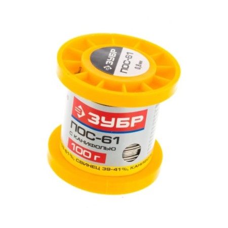 Solder without rosin Rexant, 100 g, d = 2 mm, tin 61%, lead 39%