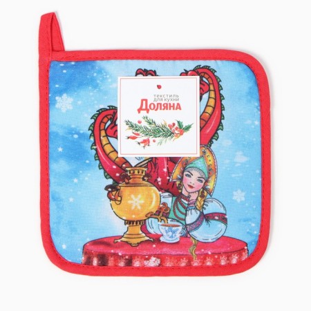 Graduation "Tea drinking with the Dragon" 17x17 cm, 35% HL, 65% PE, Vatin 250 g/m2-3