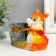 Piggy bank Polystone "Fiery Dragon with a gift/chest" MIX 10.5x6x10 cm