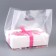 Square Polyethylene with a cut handle, packaging, transparent, 23.5x38+22cm ± 5% 60 μm