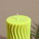 Candle "Waves" 6x6x12 cm, soy wax mix