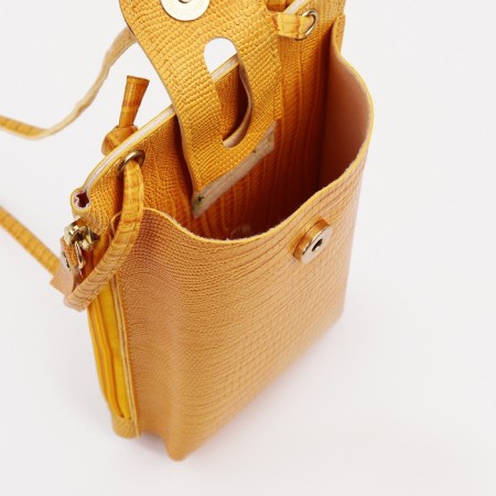 Baby bag on magnet, long belt, yellow color-2