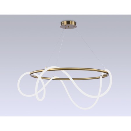 LED LED suspension with a remote control Ambrella Light, Line, FL10511, LED, 84 W, 6300LUM, 3000-6400K, Brass color-1