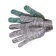 Working gloves, x/b, knitting class 7, with PVC dots, melange, set 6 pcs.