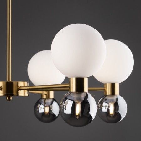 Freya FR5394CL-12BS Bony, 660x660x410 mm ceiling lamp, G9, 12x25W, brass color-8
