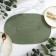 Serving shade "Oval", central-green, 45*30 cm