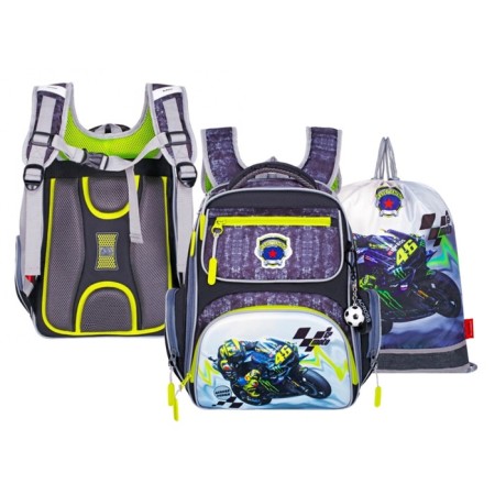 Frame backpack 35 x 26 x 18 cm, Across ACS1, filling: bag, blue ACS1-3