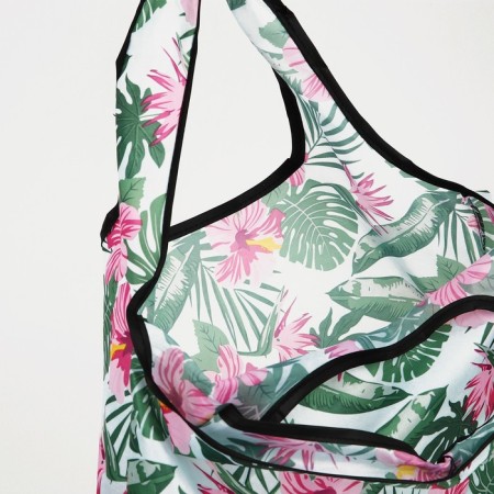 Household bag without fastening, blue/green color-3