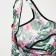 Household bag without fastening, blue/green color