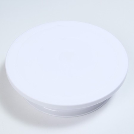 The rotating cake stand “I cook with love”, D = 27.5, white color-1