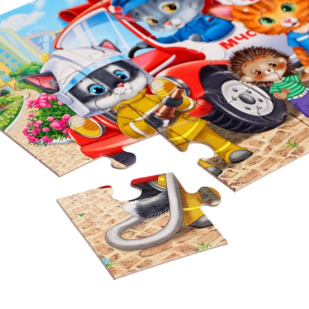 Puzzle "Funny cats No. 16", 12 elements-2