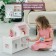 Puppet house "Mini", white-pink color