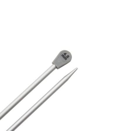 Right aluminum knitting needles with 35 cm/4.5 mm coating-1