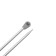 Right aluminum knitting needles with 35 cm/4.5 mm coating