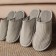 Male slippers, size 42-43, gray color