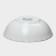 Deep “velvet rose” plate, 600 ml, d = 17.5, glass ceramic, white color