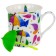Mug with a strainer Balsford “Gift Time - Miracles Time!”, New Bone Porcelain, 300 ml, Mix color