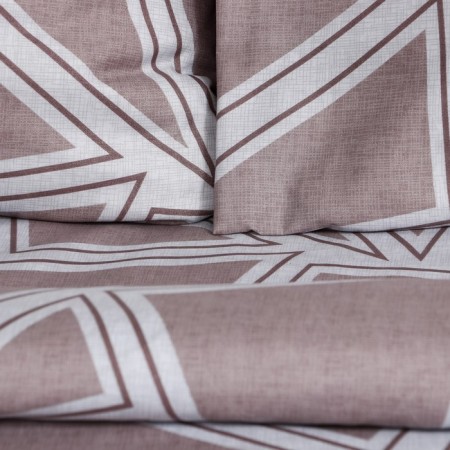 Bed linen and I am the Duet "Geometry" 143x215sm-2pcs, 215x220cm, 70x70cm-2pcs, Kolisatin, 80g/m²-3