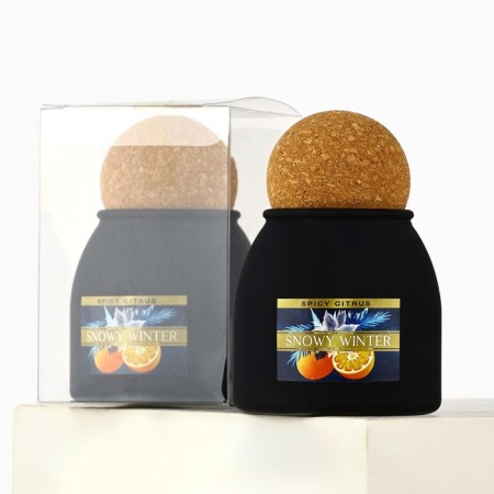 New Year's candle, spicy citrus aroma, 9.5 x 6.5 cm-1
