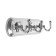 Tundra hanger tund002, metal, three -horned, chromium color