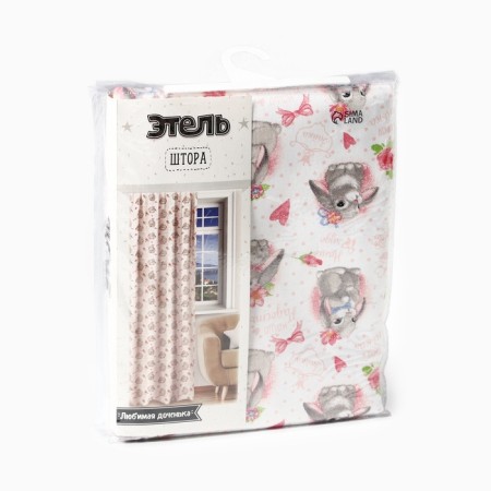 Curtain Ethel "Favorite Daughter", 145*260 cm, 100% cotton, mobble-4