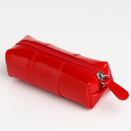 Pocket Key on the zipper, Textura, length 12.5 cm, ring, red color