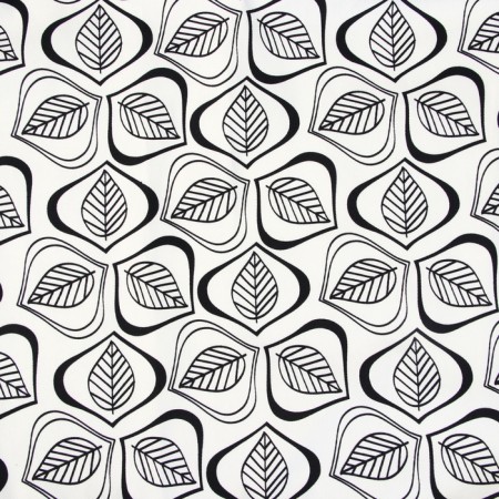 A set of curtains for the kitchen Ethel Leaves 149x180 cm - 2 pcs, grabbing - 2 pcs, 100% HL-5
