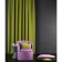 Non -combustible curtain "Ellipse", size 145 x 270 cm, green color