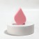 Makeup sponge "Flat drop", 6 × 4.5 cm, pink color