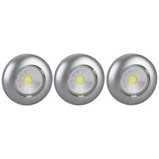 Pushlite SB-504 Aurora self-adhesive 3pcs silver COB