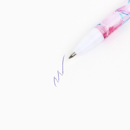 Plastic handle with a cap "Favorite educator", ball, 0.5 mm, blue paste-3