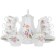 Coffee Service 6/9 Bernadotte, Decor "Meissen Bouquet", 15 items