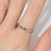 Ring Xuping Eternity, white color in silver, size 18