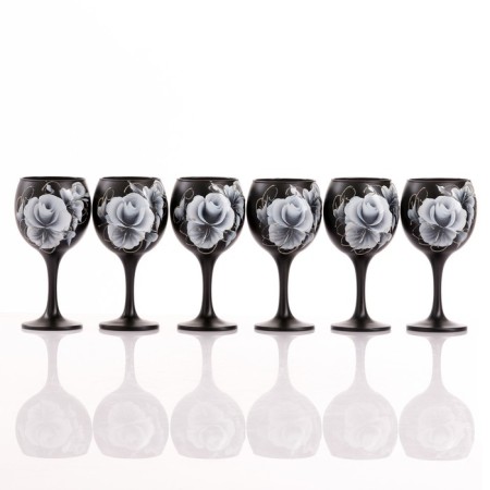 Set of glasses for the wine "rose" 6 pcs, 220 ml, mix