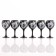 Set of glasses for the wine "rose" 6 pcs, 220 ml, mix